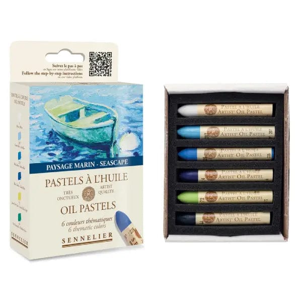 Sennelier - Oil Pastels - 6 Thematic Colour Set - Seascape