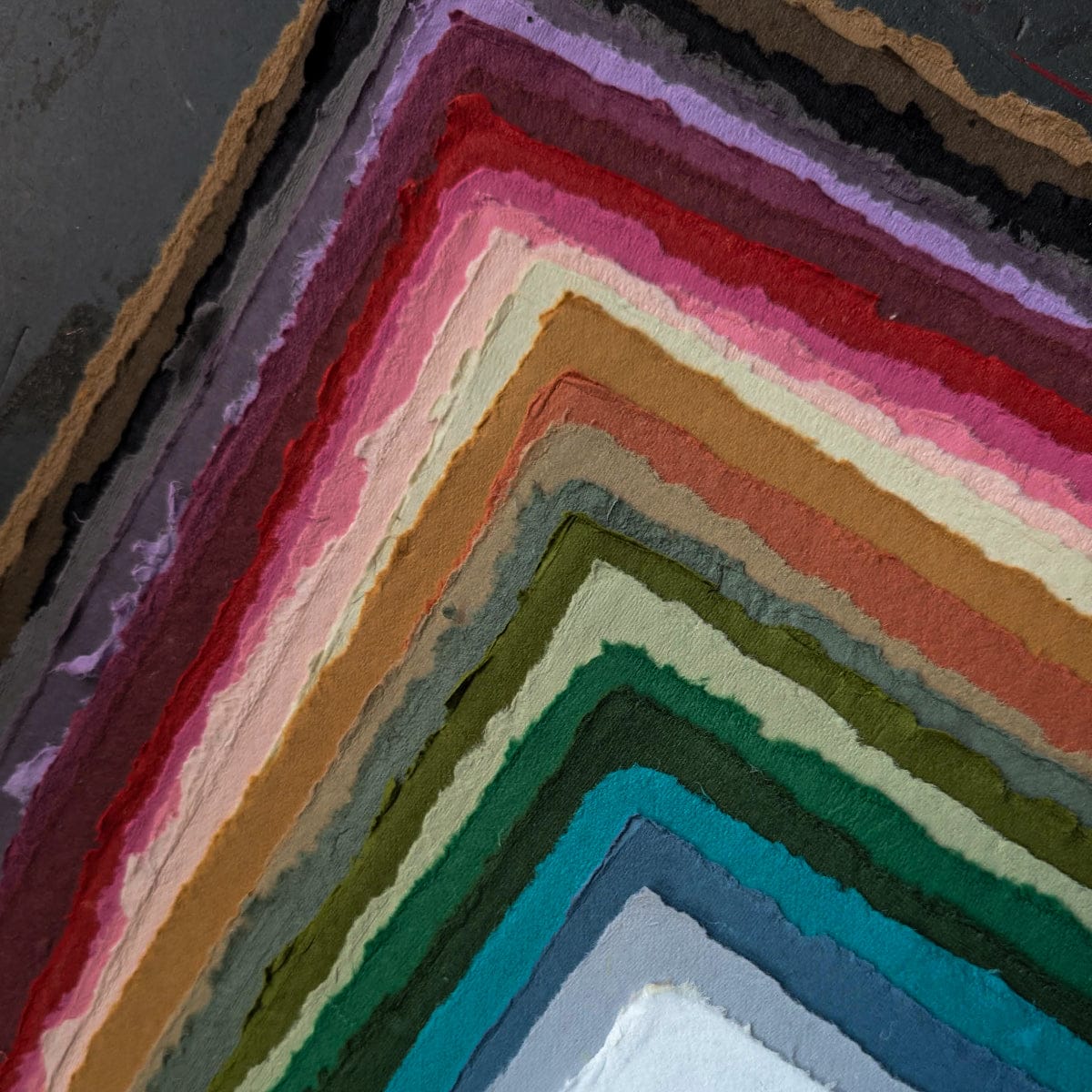 Shizen Design - Handmade Deckle Edge Pastel Paper - 8.5x11" Sheets