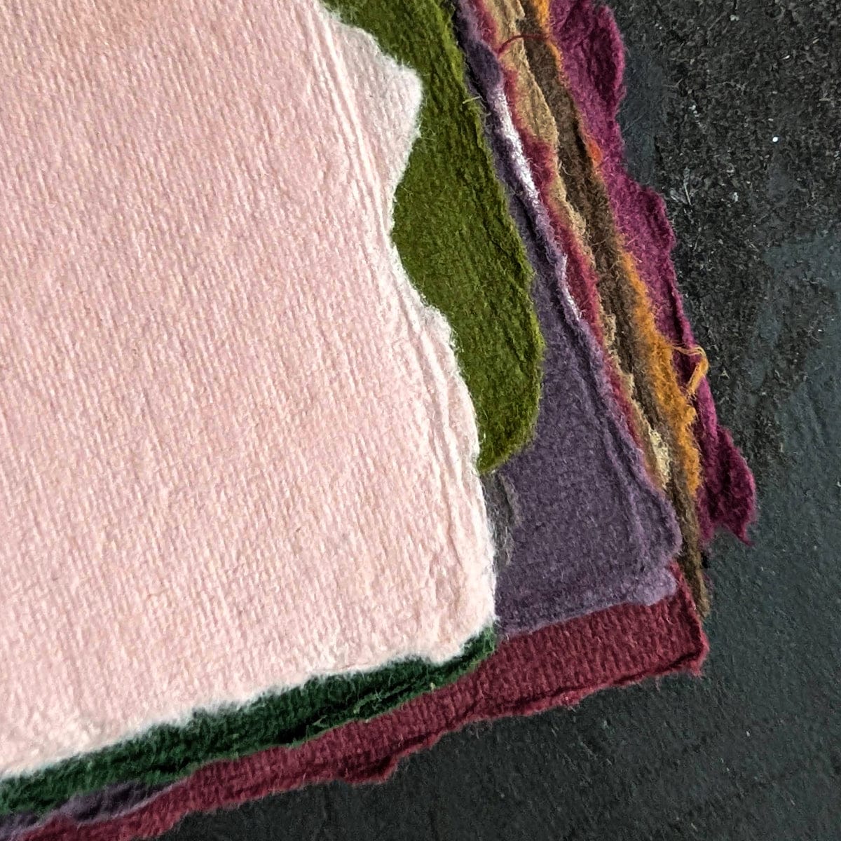 Shizen Design - Handmade Deckle Edge Pastel Paper - Multi Colours - 25 Sheet Bundle - Image 2