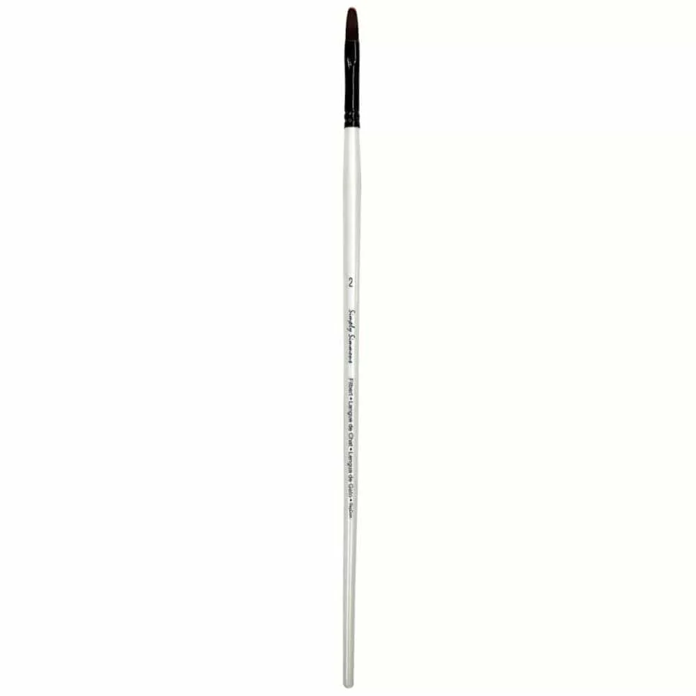 Simply Simmons - Burgundy Synthetic Brushes - Filbert - Image 7