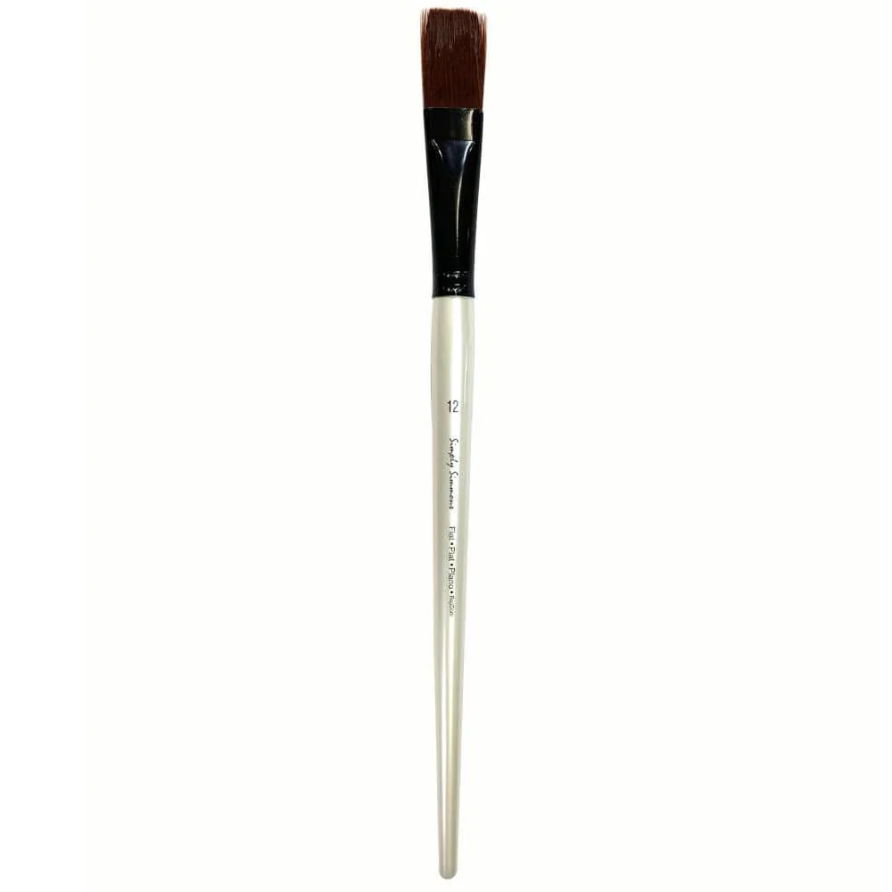Simply Simmons - Burgundy Synthetic Brushes - Flat - Image 7