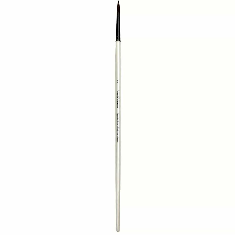 Simply Simmons - Burgundy Synthetic Brushes - Round