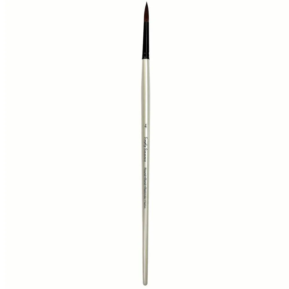Simply Simmons - Burgundy Synthetic Brushes - Round - Image 2