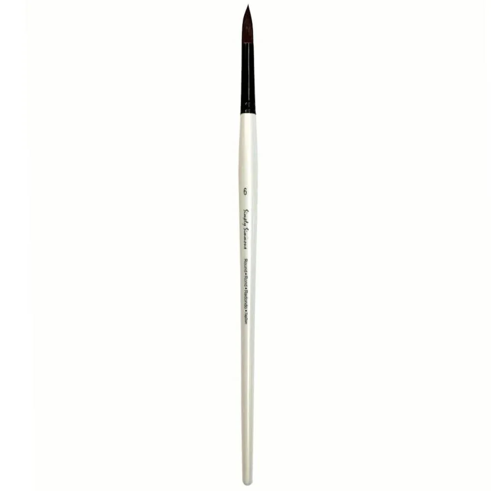 Simply Simmons - Burgundy Synthetic Brushes - Round - Image 3