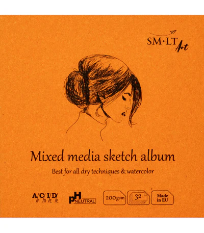 SM-LT - Layflat Mixed Media Book - 14x14cm