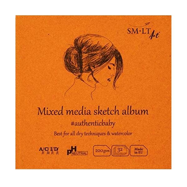SM-LT - Mini Layflat Mixed Media Book - 9x9cm