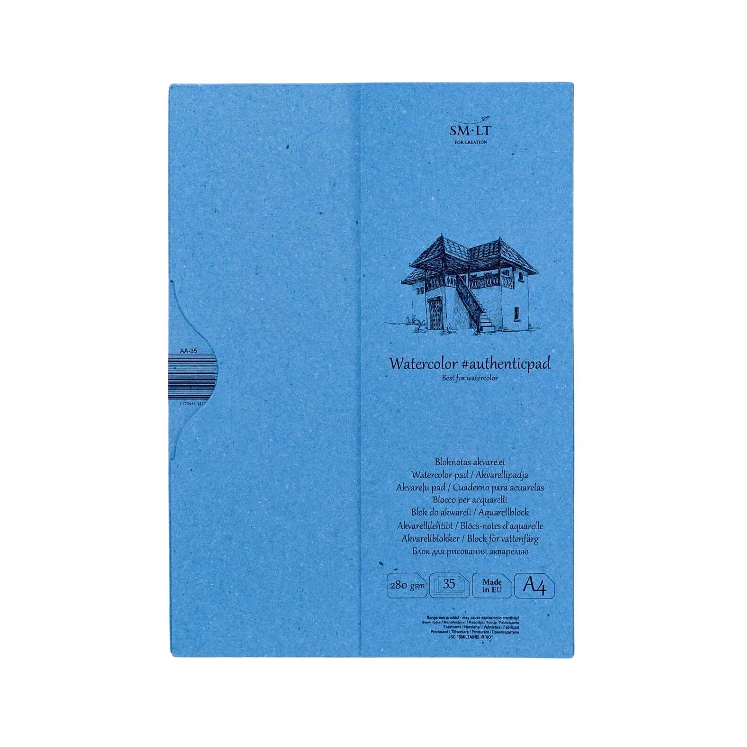 SM-LT - Sketch Pad in Folder - Watercolour Paper - 21x29.7cm