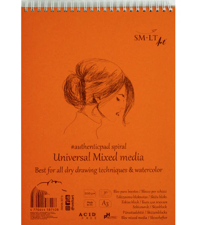 SM-LT - Spiral Mixed Media Pad - 14.8x21cm