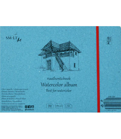 SM-LT - Stitched Watercolour Pad - 24.5x17.6cm
