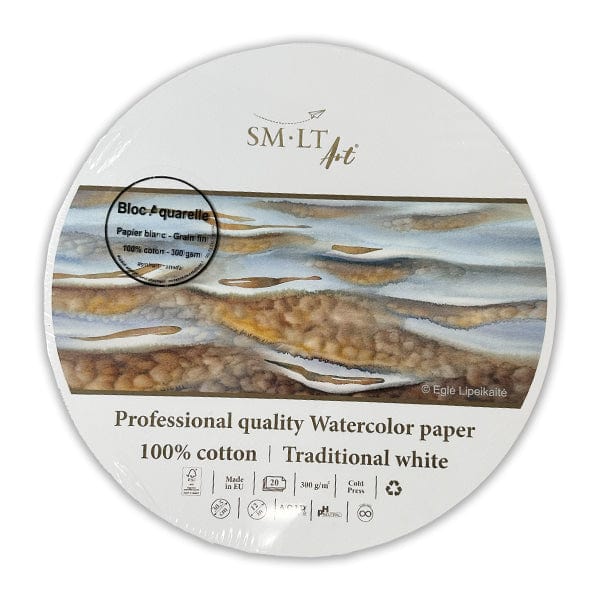 SM-LT - Watercolour Block - 30.5cm Round - 300gsm Cold Press Paper