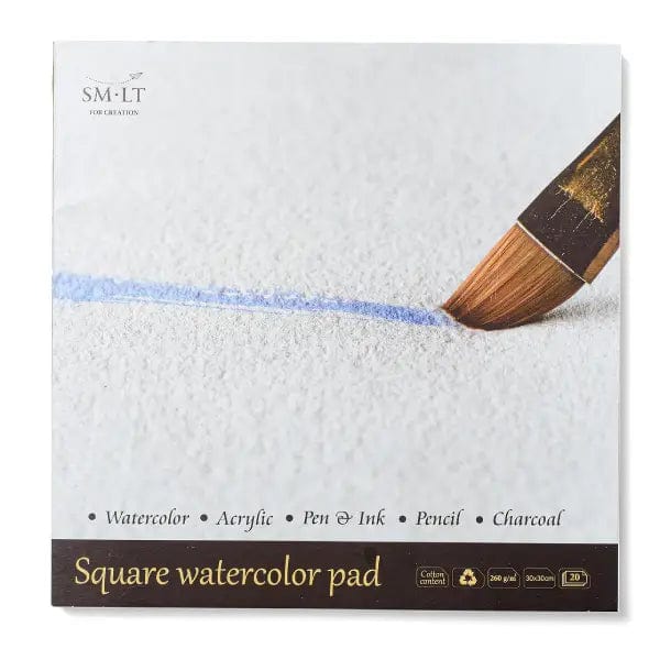SM-LT - Watercolour Pad - Cold Press - 260gsm - 30cm Square