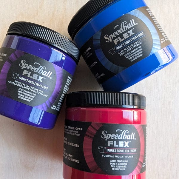 Speedball - Flex Fabric Screen Printing Ink - 8oz Jars