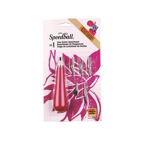 Speedball - Lino Cutter Assortment #1 - Blister Pack