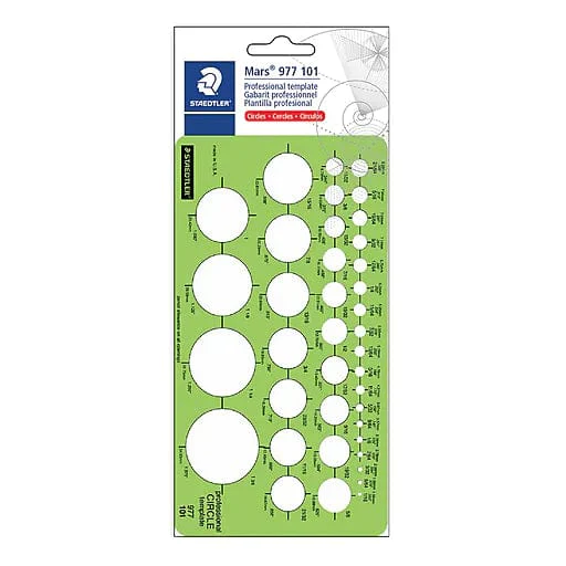 Staedtler - Drafting Template - Imperial Circles: Small