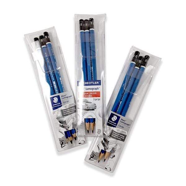 Staedtler - Mars Lumograph - Graphite Pencil 3 Packs