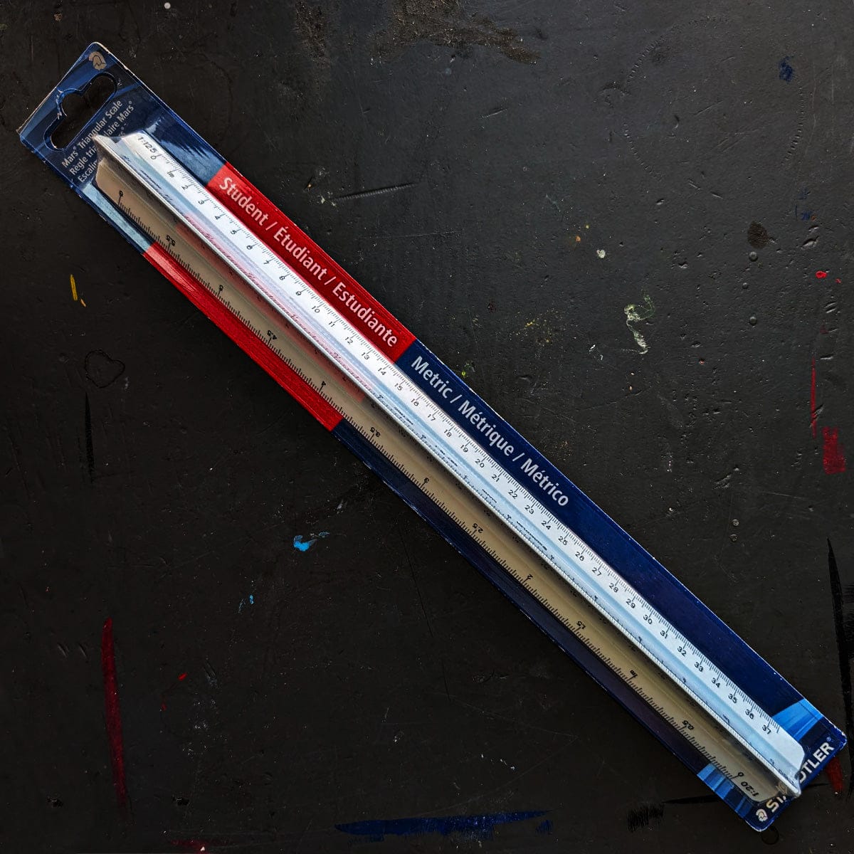 Staedtler - Mars Tri-Scale Ruler - Engineer - 12" Imperial - Student