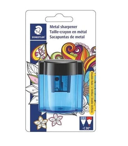 Staedtler - Metal Sharpener - 2-Hole with Shavings Container