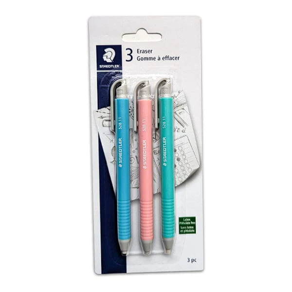 Staedtler - Retractable Stick Eraser - Set of 3