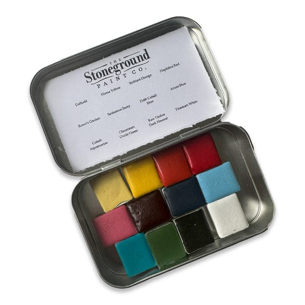 Stoneground - Gouache Half Pans - Set of 12 Colours