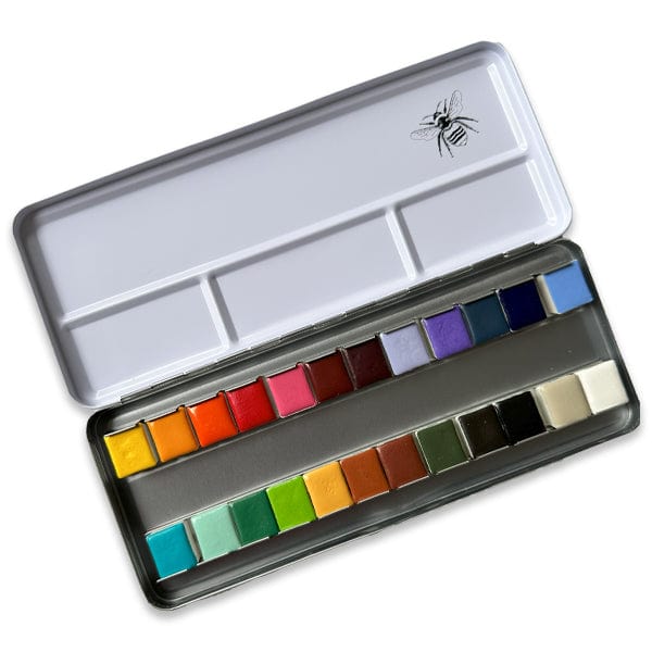 Stoneground - Gouache Half Pans - Set of 24 Colours