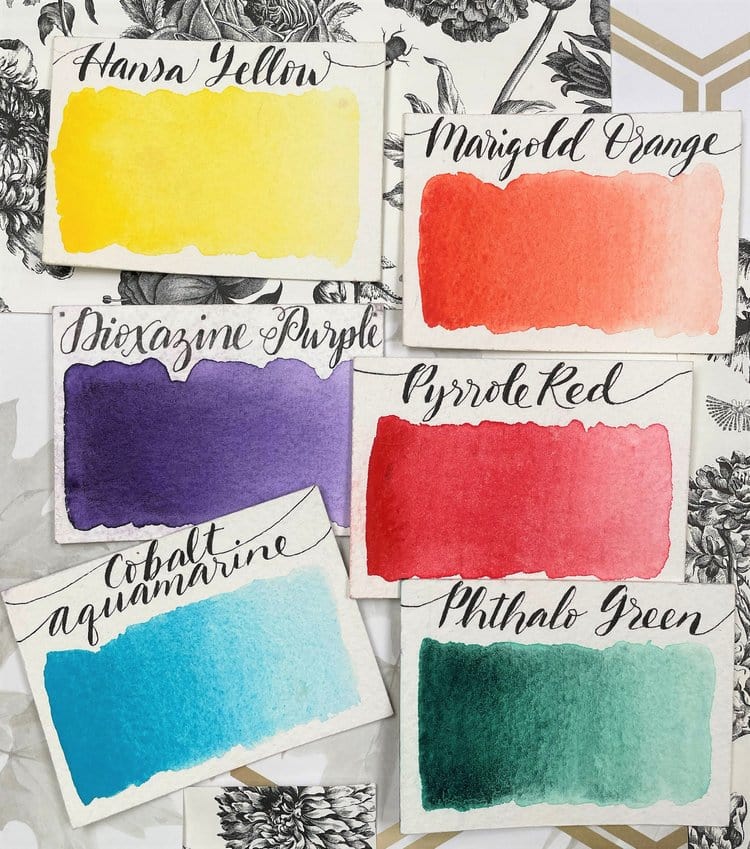 Stoneground - Watercolour Half Pans - Set of 6 Colours - Summer Palette - Image 3