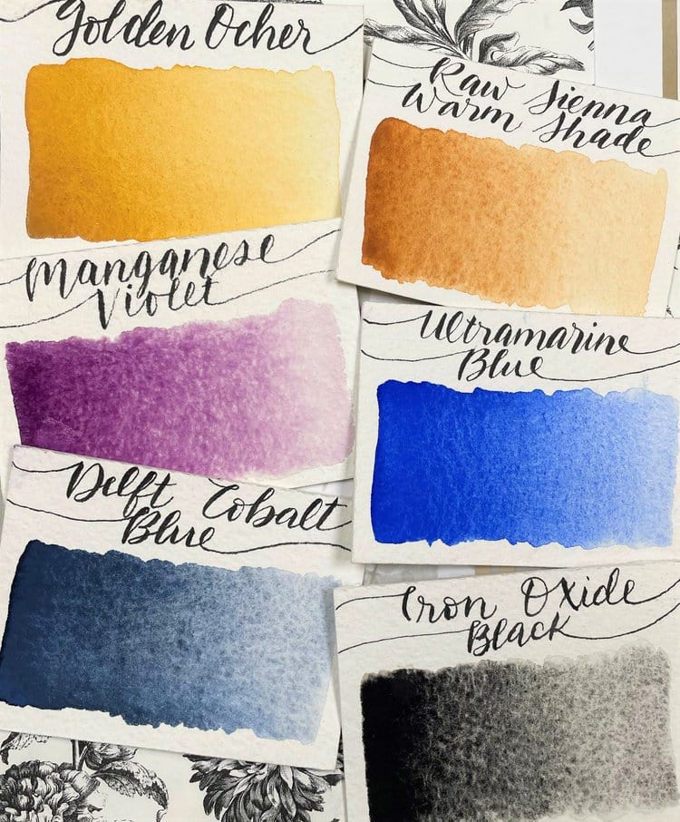 Stoneground - Watercolour Half Pans - Set of 6 Colours - Winter Palette - Image 3