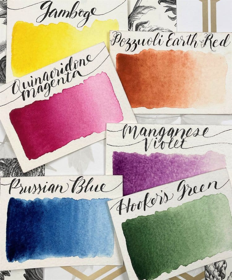 Stoneground - Watercolour Half Pans - Set of 6 Colours - Night Garden Palette - Image 3