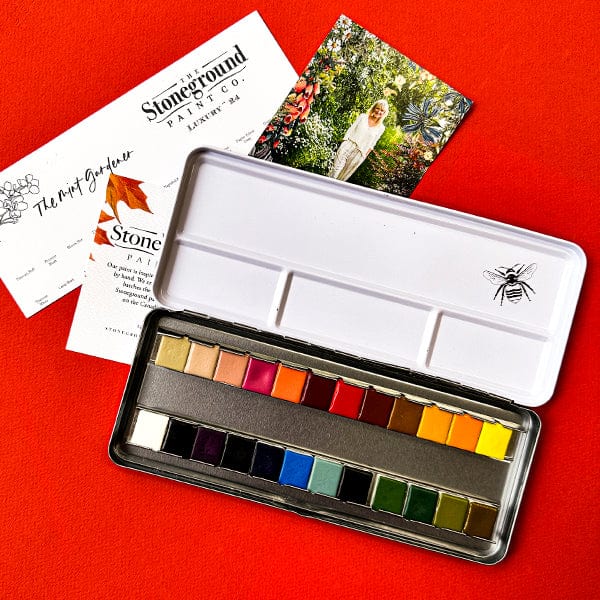 Stoneground - Watercolour Half Pans - Set of 24 Colours - Sarah Simon's Luxury Palette