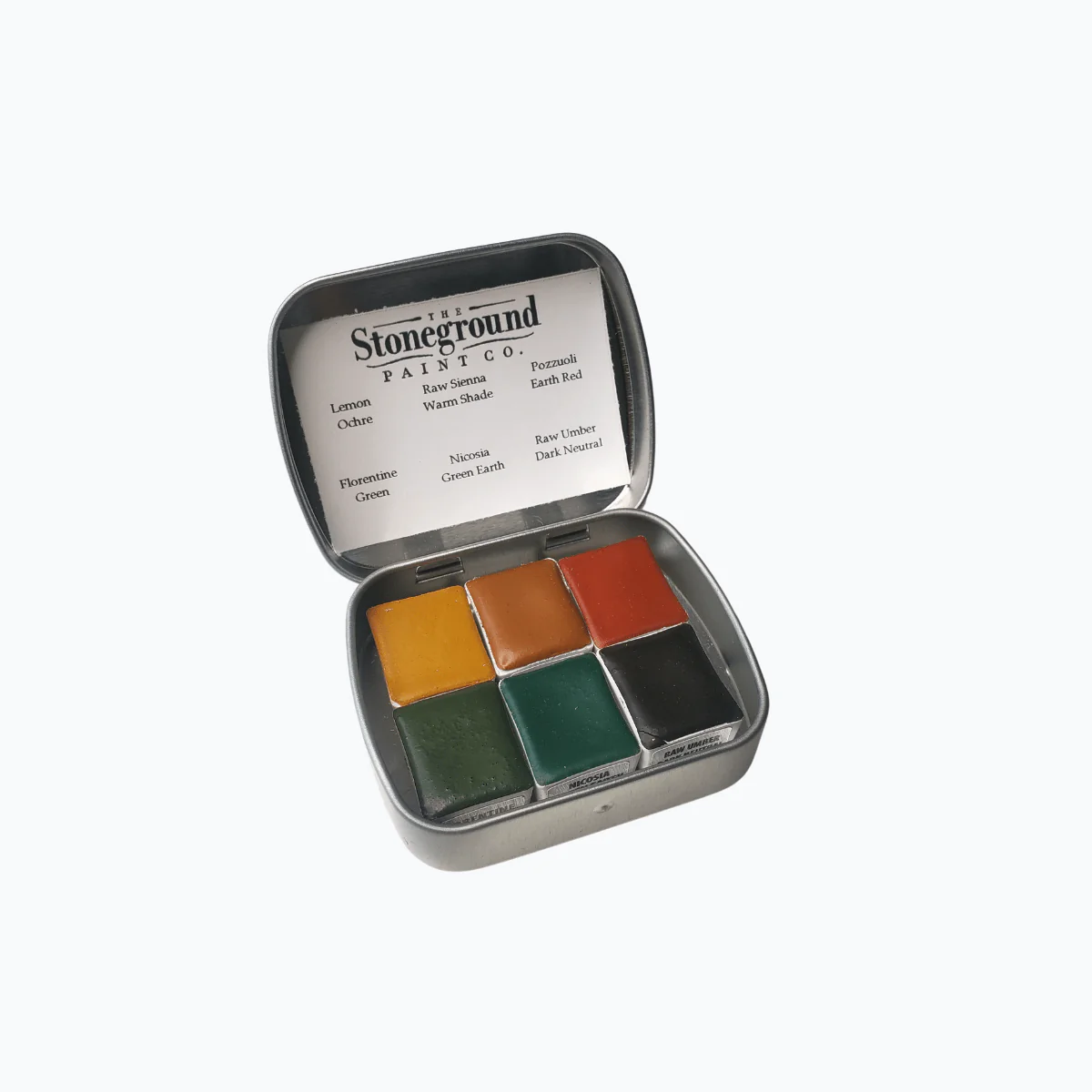Stoneground - Watercolour Half Pans - Set of 6 Colours - Historic Palette - Image 2