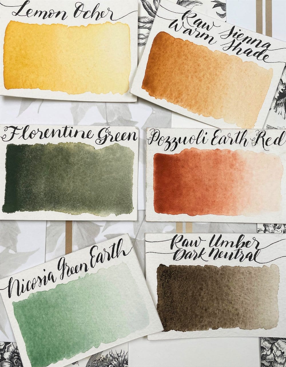 Stoneground - Watercolour Half Pans - Set of 6 Colours - Historic Palette - Image 3
