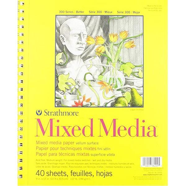 Strathmore - 300 Series - Mixed Media Pad - Coil Bound - 9x12"