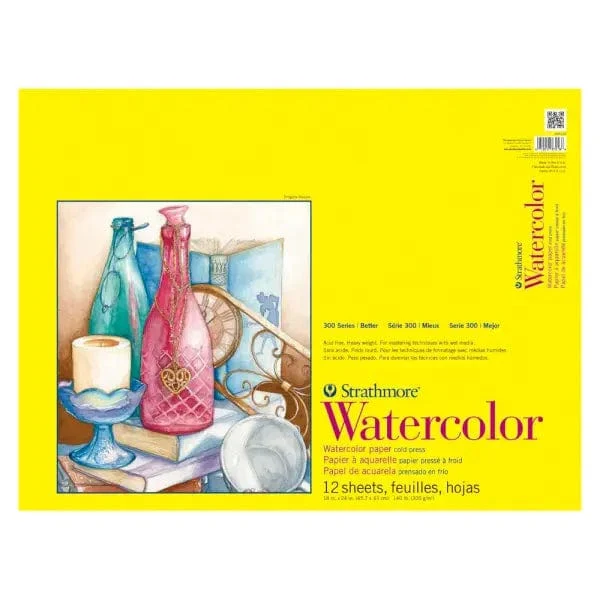 Strathmore - 300 Series - Watercolour Pad - Coil Bound - 18x24"