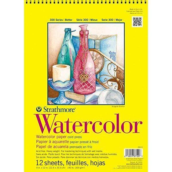 Strathmore - 300 Series - Watercolour Pad - Coil Bound - 9x12"