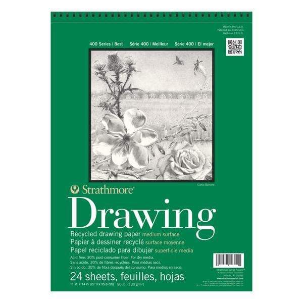 Strathmore - 400 Series - Recycled Drawing Pad - Coil Bound - 11x14"