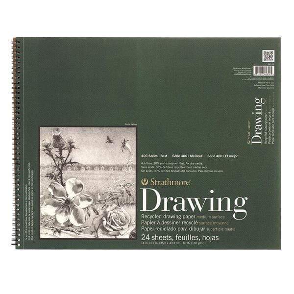 Strathmore - 400 Series - Recycled Drawing Pad - Coil Bound - 14x17"