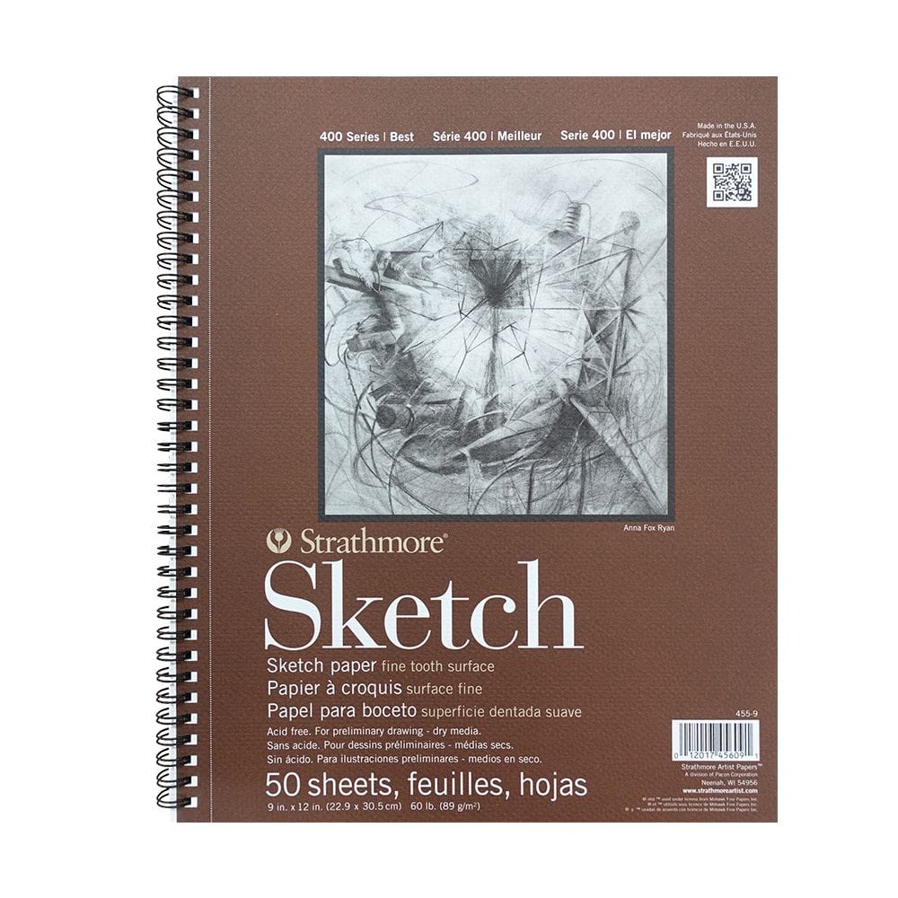 Strathmore - 400 Series - Sketch Pad - Coil Bound - 9x12" - 50 Sheets