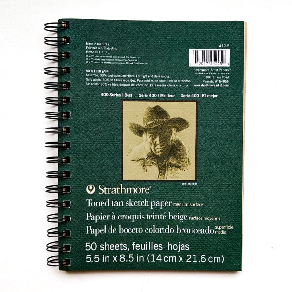 Strathmore - 400 Series - Sketch Pad - Toned Tan - 5.5x8.5"