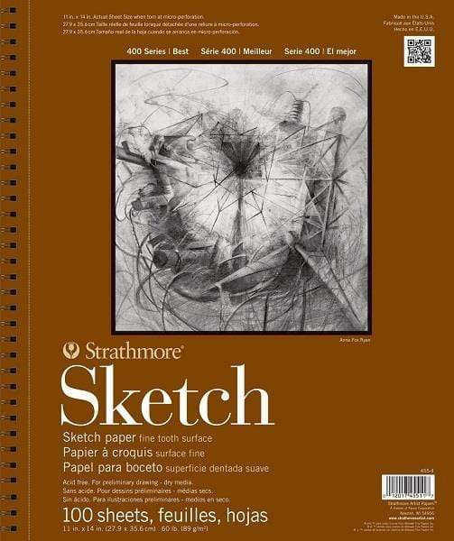 Strathmore - 400 Series - Sketch Pad - Coil Bound - 11X14"