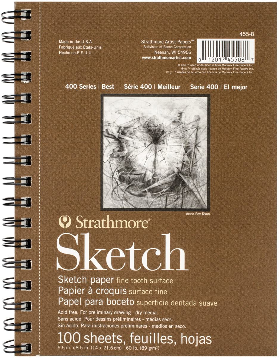 Strathmore - 400 Series - Sketch Pad - Coil Bound - 5.5x8.5"