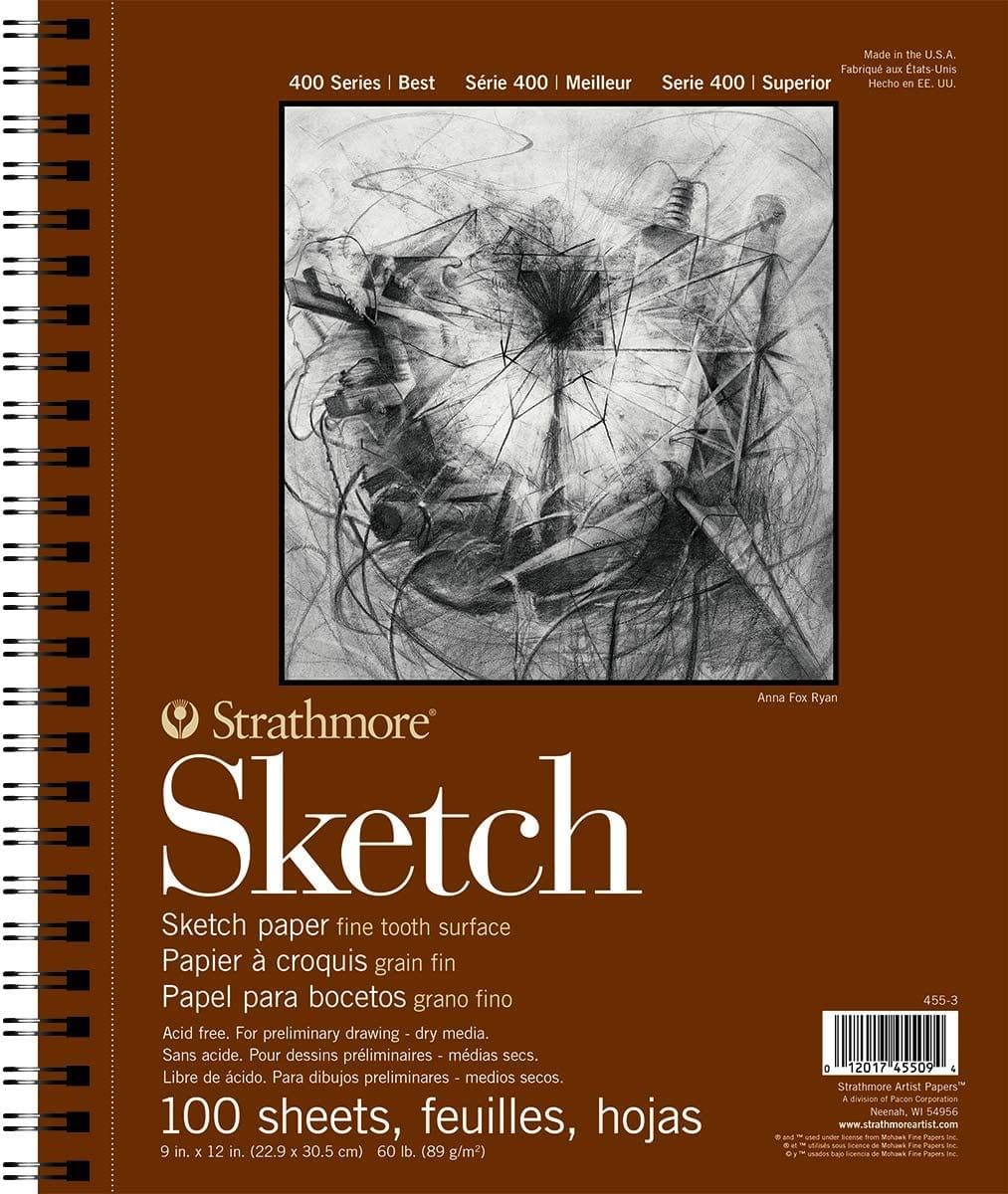 Strathmore - 400 Series - Sketch Pad - Coil Bound - 9x12" - 100 Sheets