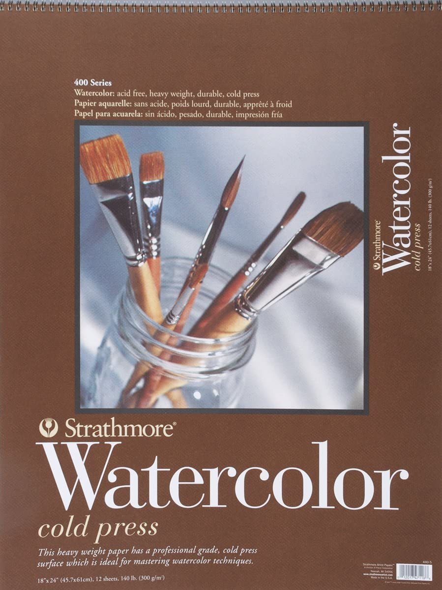 Strathmore - 400 Series - Watercolour Pad - Coil Bound - 18x24"