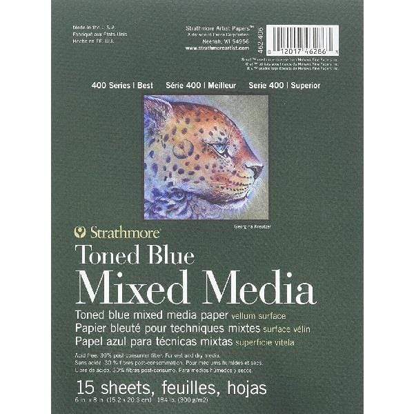 Strathmore - 400 Series - Mixed Media Pad - Toned Blue - 6x8"