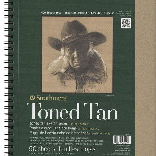 Strathmore - 400 Series - Sketch Pad - Toned Tan - 9x12"