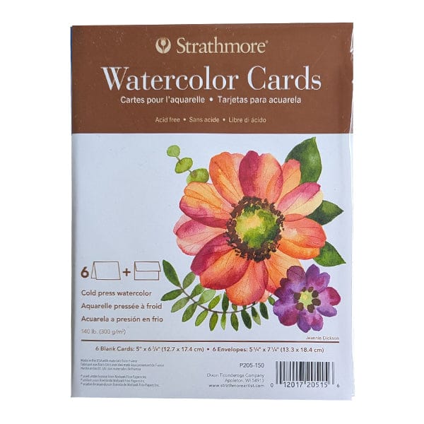 Strathmore - Watercolour Cards - 140lb - 6 Pack - 5x6.875"