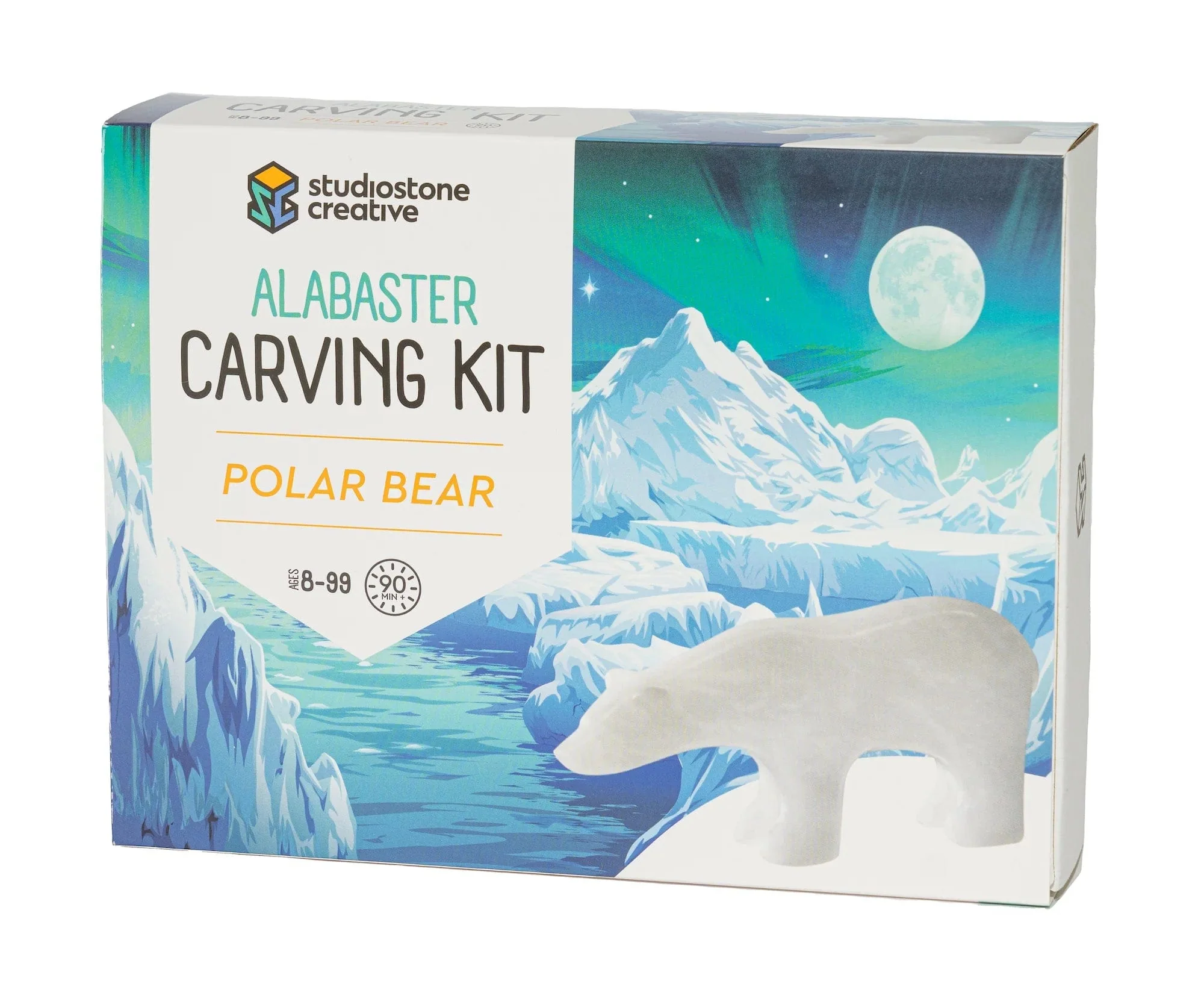 Studiostone Creative - Alabaster Carving Kit - Polar Bear