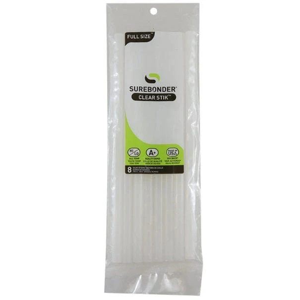 Surebonder - All Purpose Hot Glue Sticks - Full Size - 10" - 8 Pack