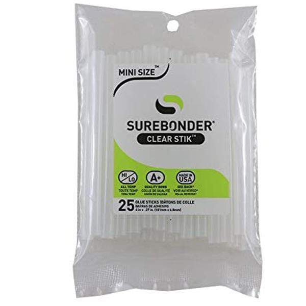 Surebonder - All Purpose Hot Glue Sticks - Mini Size - 4" - 25 Pack