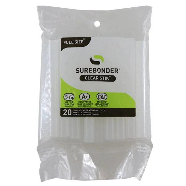Surebonder - All Purpose Hot Glue Sticks - Full Size - 4" - 20 Pack