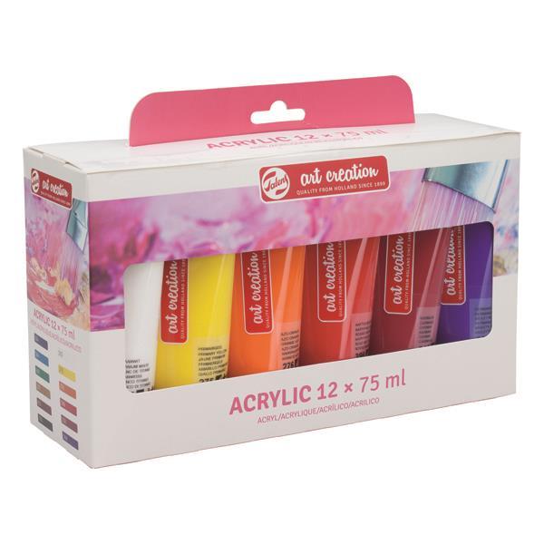 Talens - Art Creation - Acrylic Paint - Set of 12 x 75mL