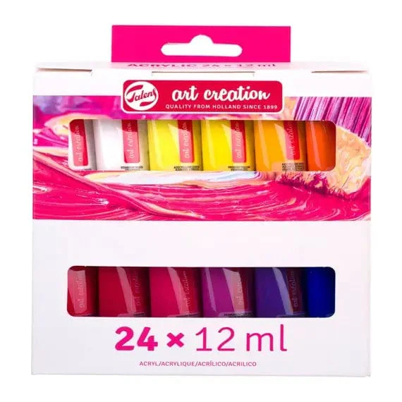 Talens - Art Creation - Acrylic Paint - Set of 24 x 12mL